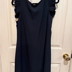 Jessica Howard Black Ruffle Sleeve Mini Dress